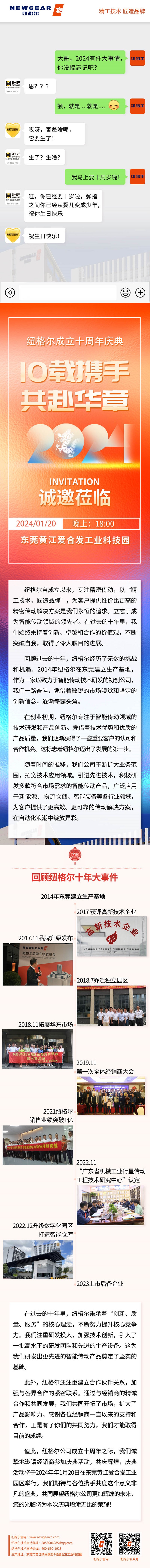 紐格爾：邀請(qǐng)您參加十周年慶典，1月20日不見不散！