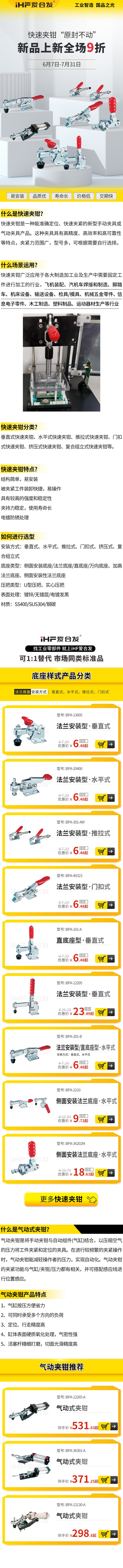 「產(chǎn)品上新」愛合發(fā)快速夾鉗特點！